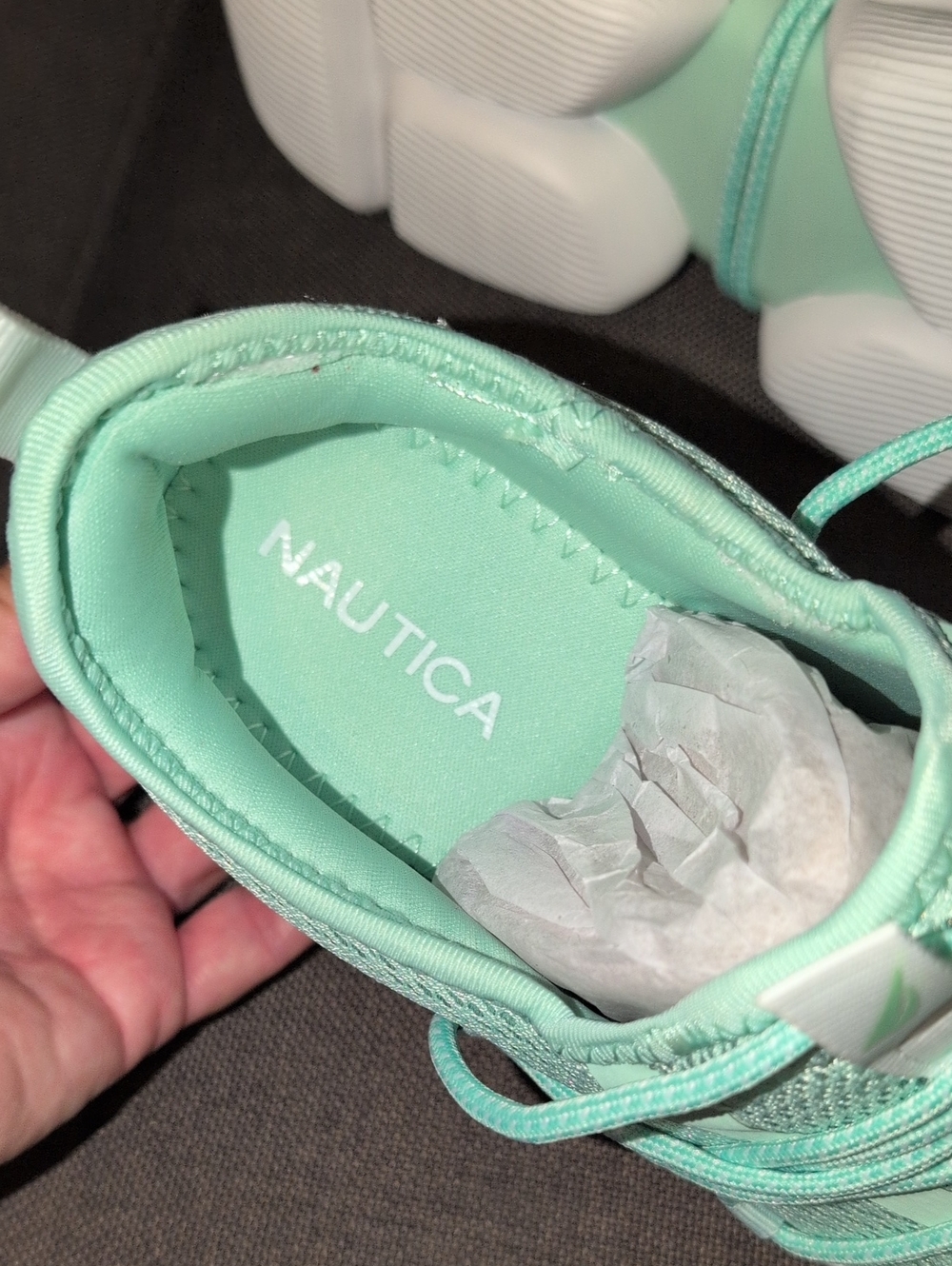 Nautica Women’s Mint Green Lace-Up Sneakers. Size 8 NWT - Picture 7 of 8